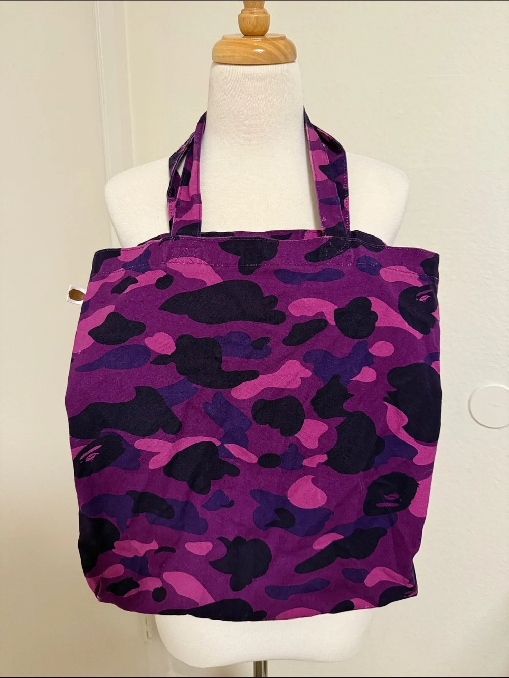 BAPE Purple Camp Tote Bag
